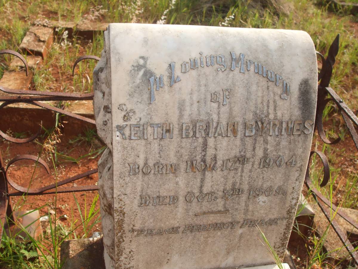 BYRNES Keith Brian 1904-1909
