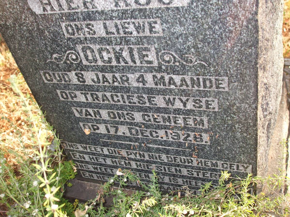 BLERK Ockie, van -1926