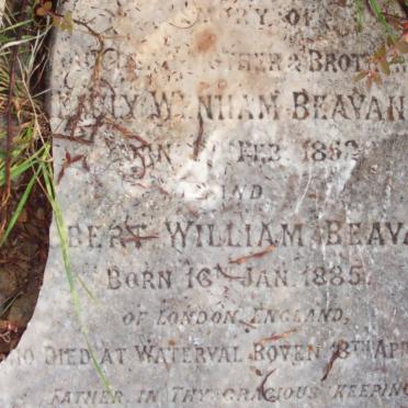 BEAVAN ? Wentham 1852-1901 :: BEAVAN Bert William 1885-1901