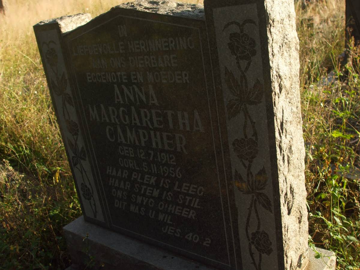 CAMPHER Anna Margaretha 1912-1956