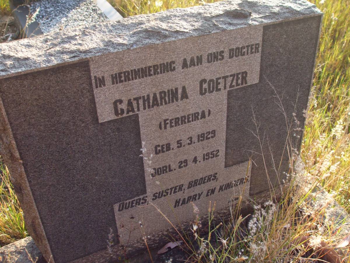 COETZER Catharina nee FERREIRA 1929-1952