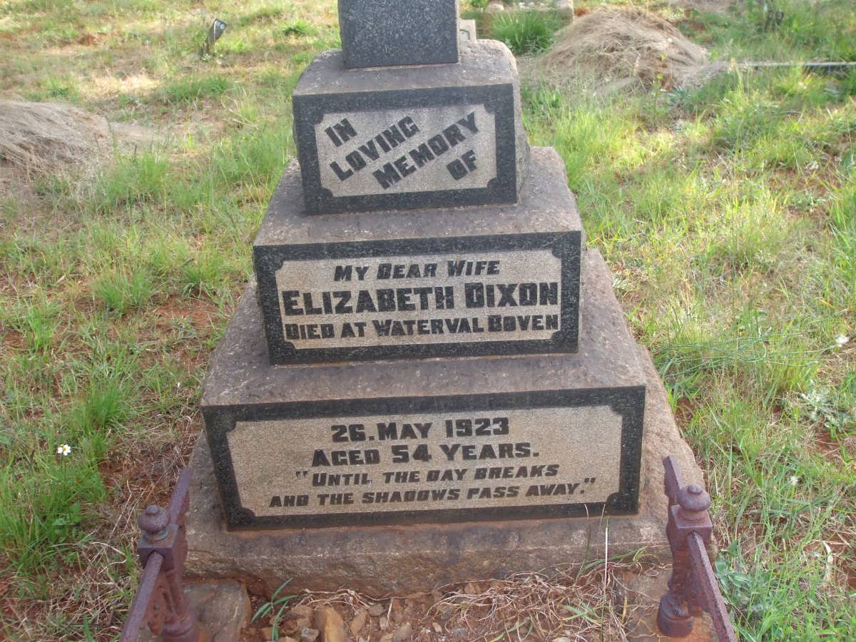 DIXON Elizabeth -1923