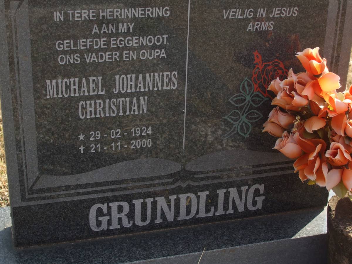 GRUNDLING Michael Johannes 1924-2000