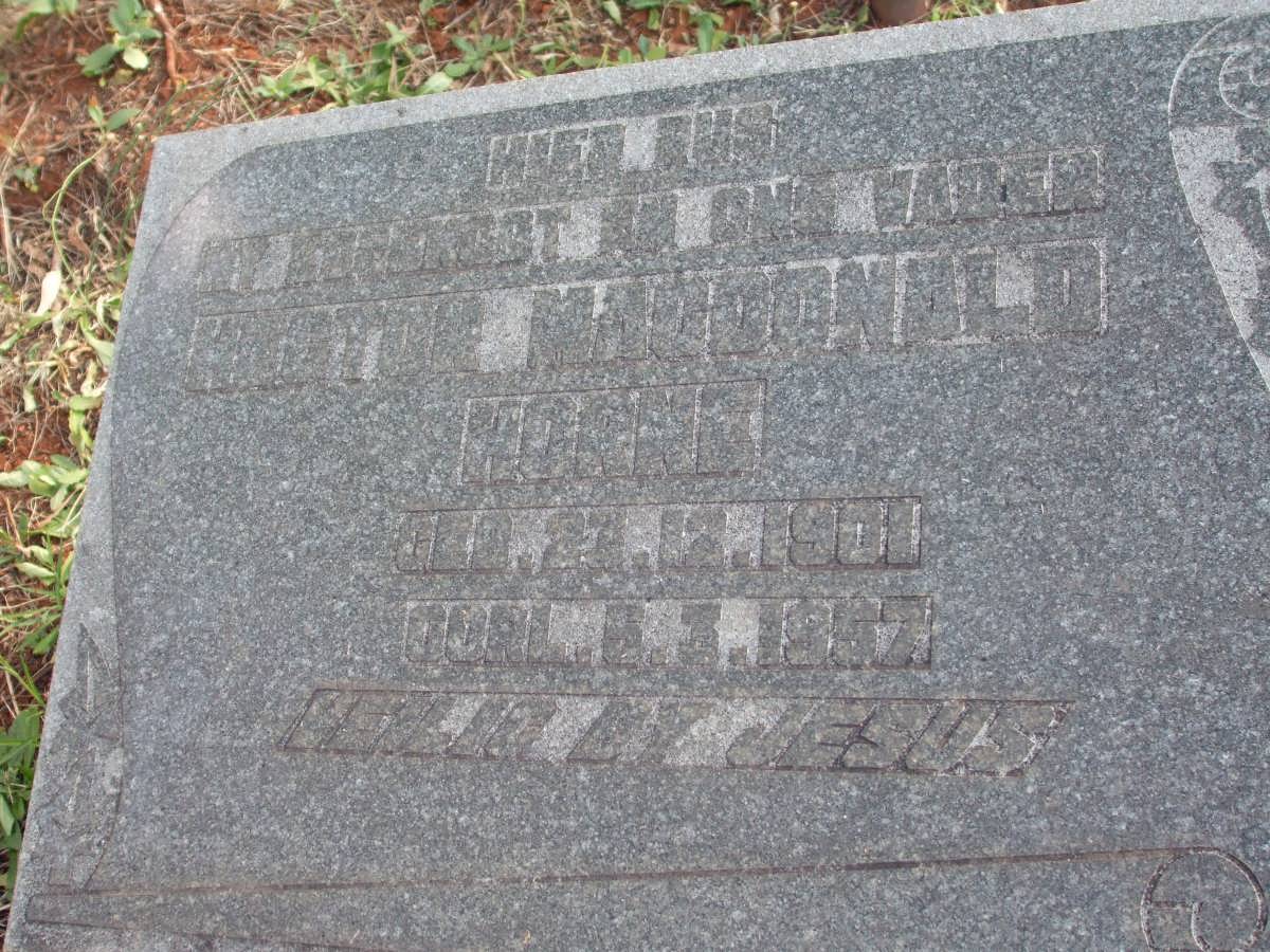 HORNE Horton Macdonald 1901-1957