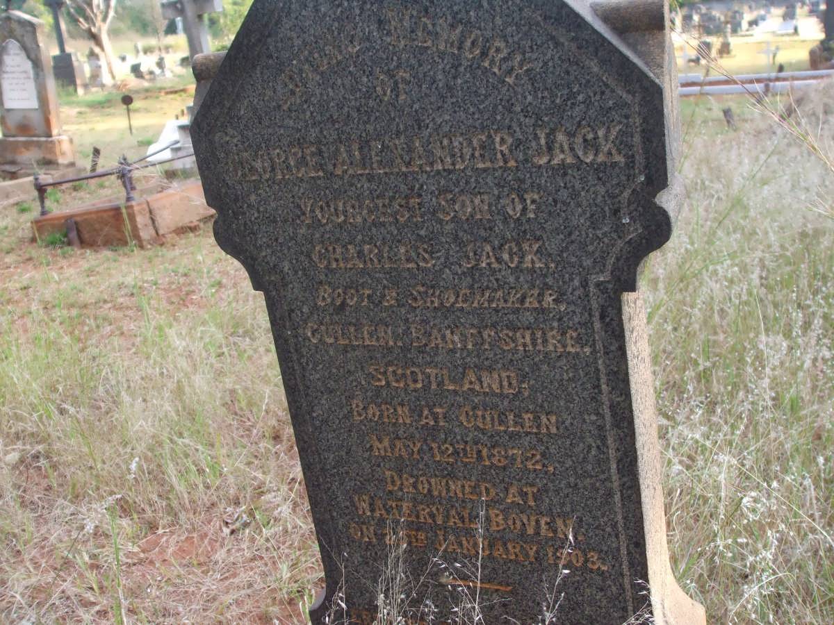 JACK George Alexander 1872-1903