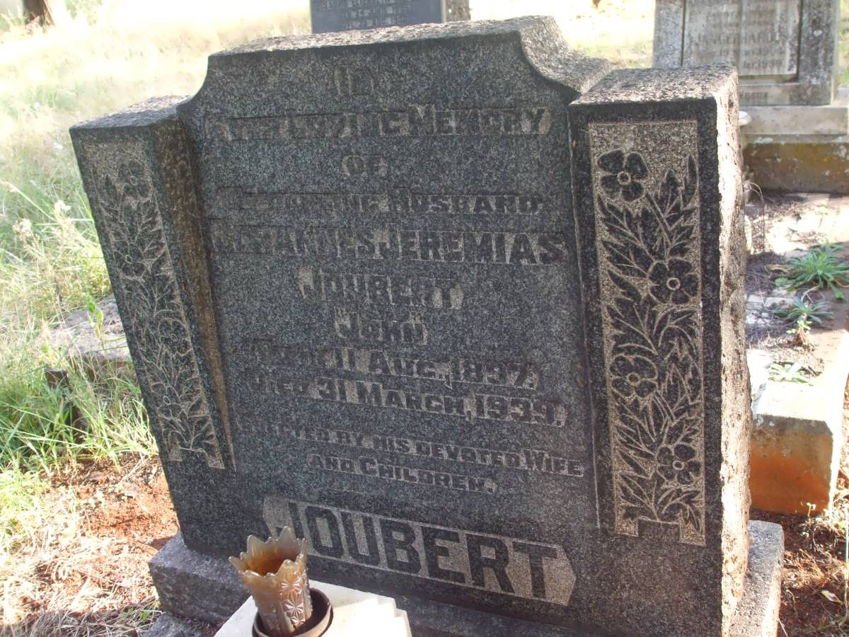JOUBERT Johannes Jeremias 1897-1939