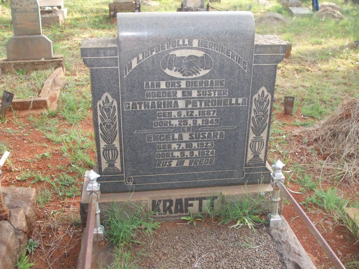KRAFTT Catharina Petronella 1887-1949 :: KRAFTT Engela Susara 1923-1924