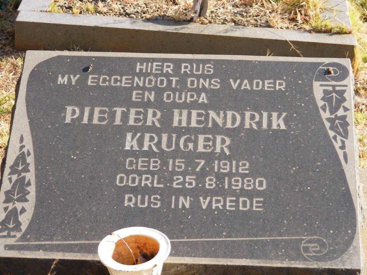 KRUGER Pieter Hendrik 1912-1980