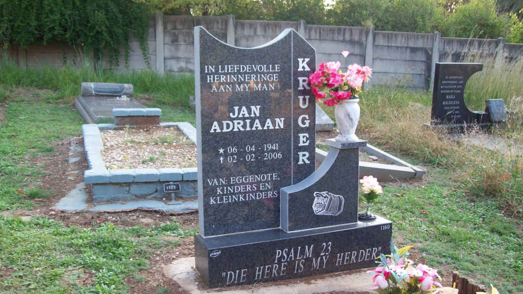 KRUGER Jan Adriaan 1941-2006