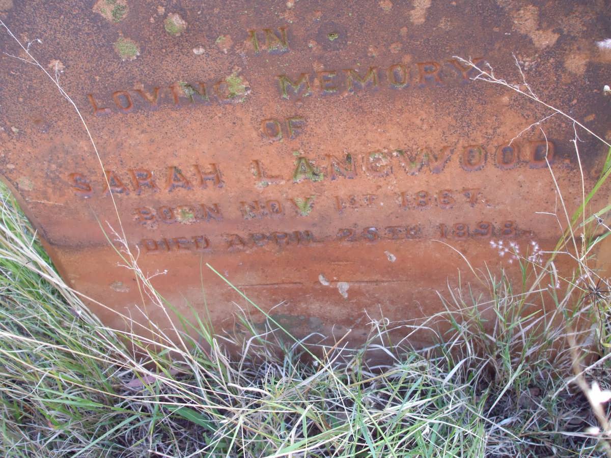 LANGWOOD Sarah 1867-1898