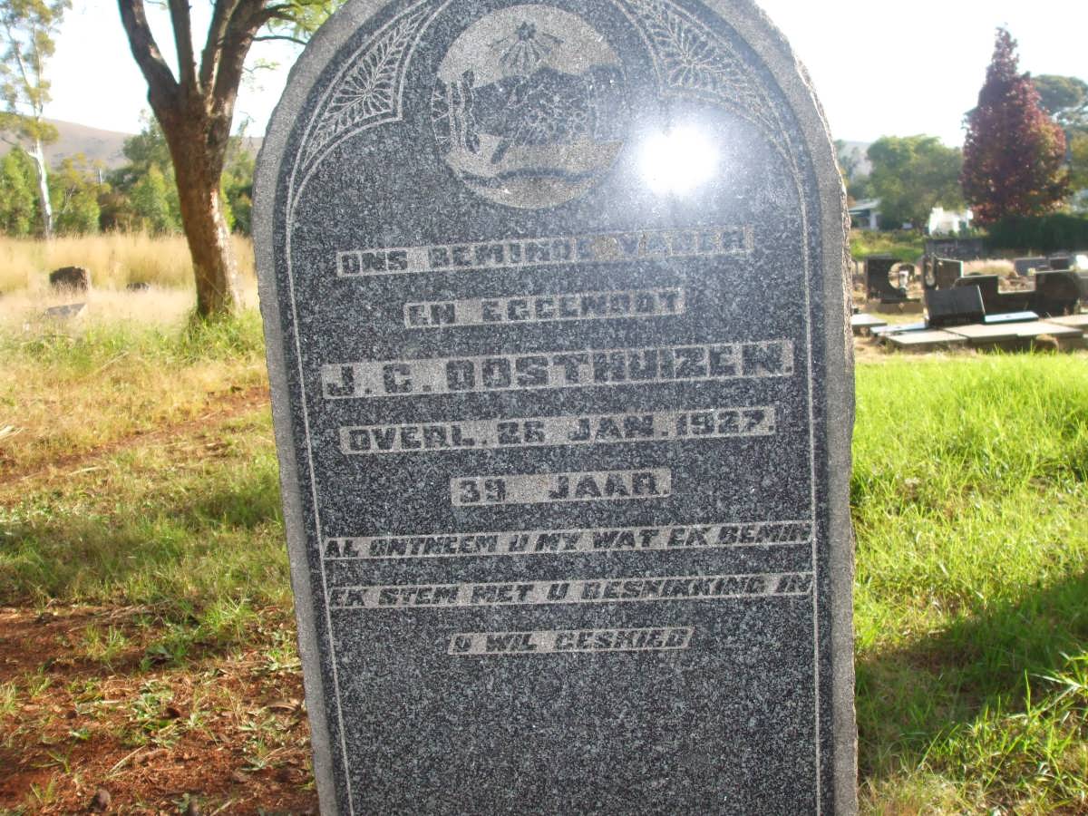 OOSTHUIZEN J.C. -1927