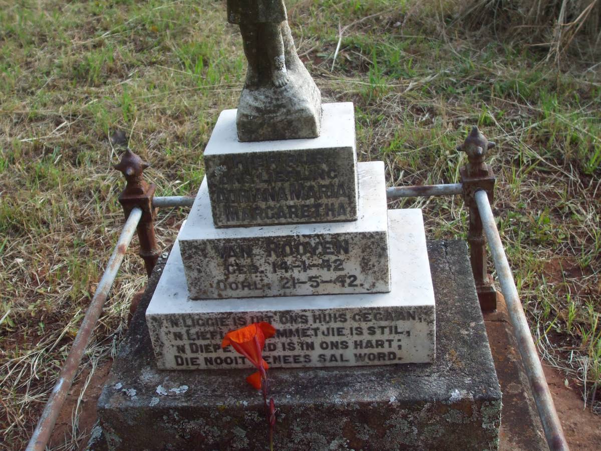 ROOYEN Adriana Maria Margaretha, van 1942-1942