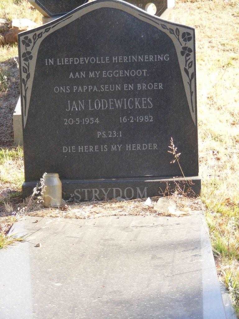 STRYDOM Jan Lodewickes 1954-1982
