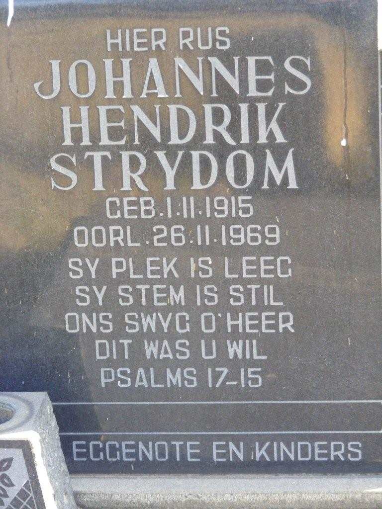 STRYDOM Johannes Hendrik 1915-1969