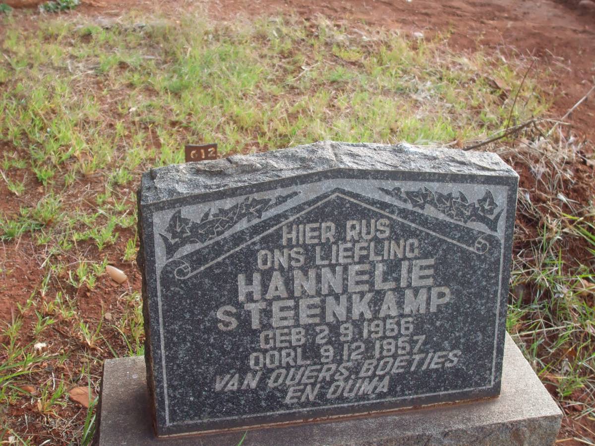 STEENKAMP Hannelie 1956-1957