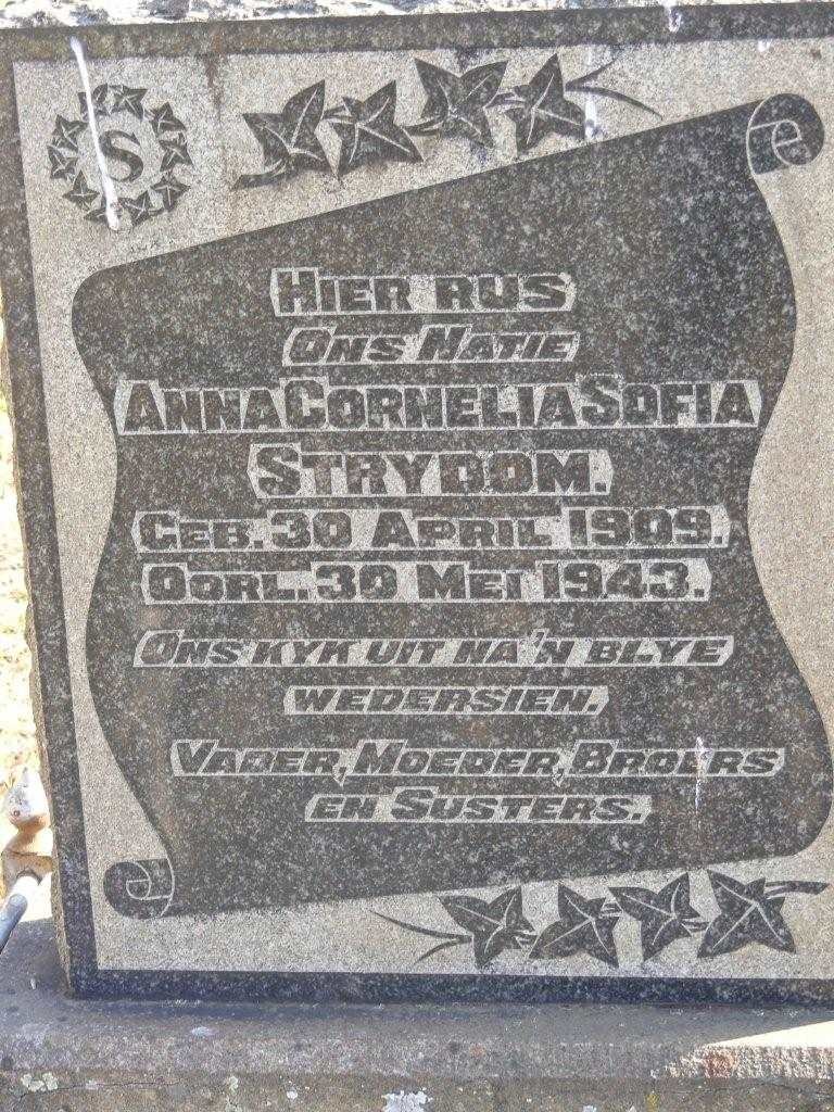 STRYDOM Anna Cornelia Sofia 1909-1943