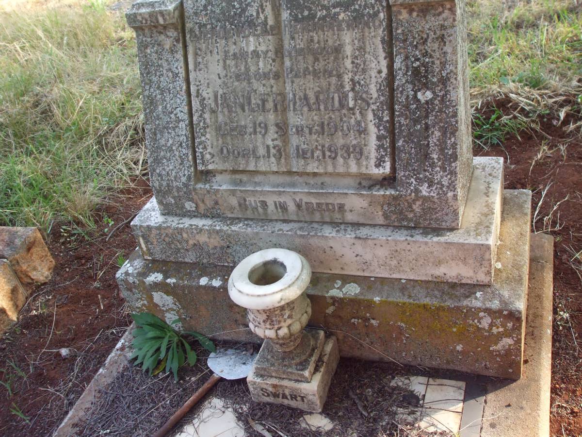 SWART Jan Gerhardus 1904-1939