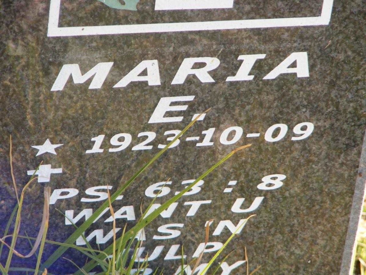 STRYDOM Wessel J. 1923-2000 &amp; Maria E. 1923-