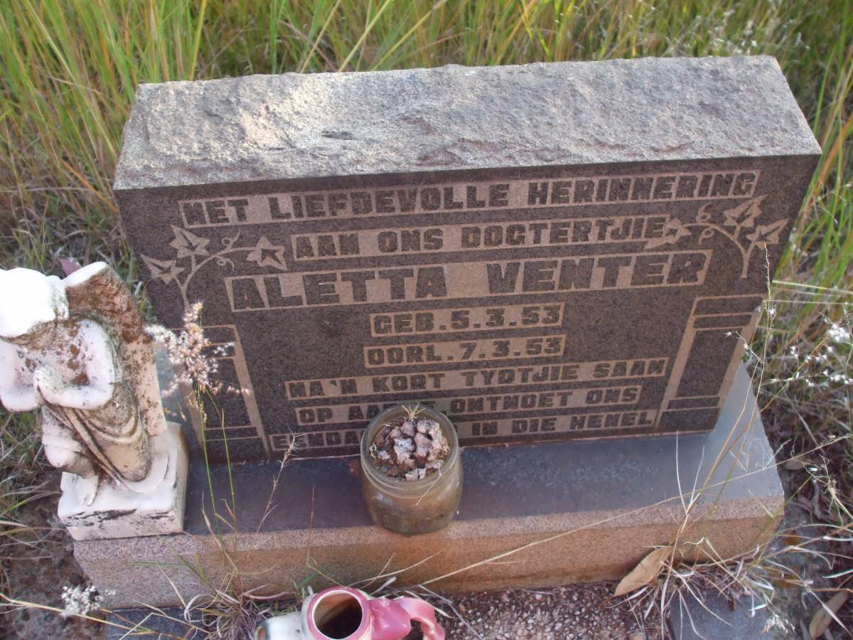VENTER Aletta 1953-1953