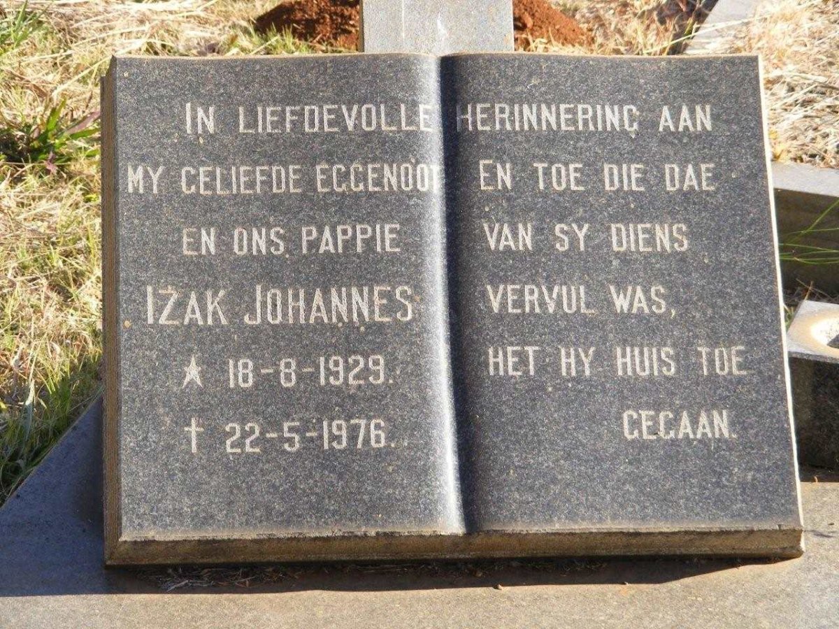 ? Izak Johannes 1929-1976