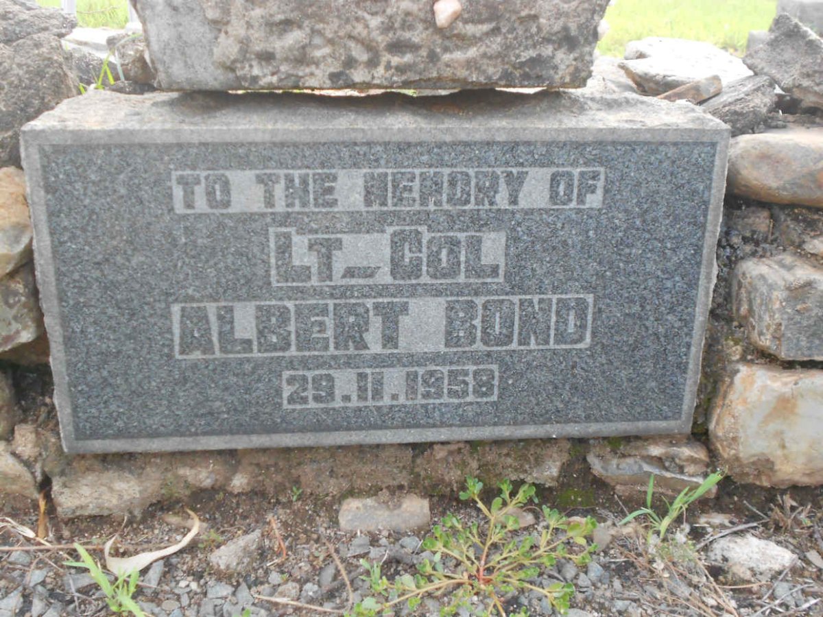 BOND Albert -1958