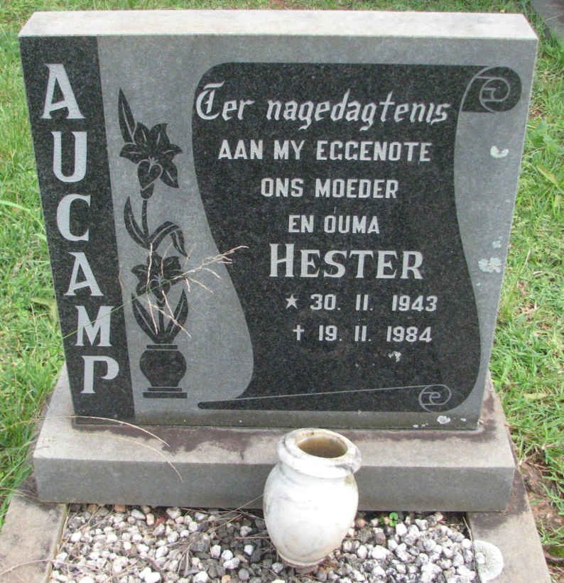 AUCAMP Hester 1943-1984
