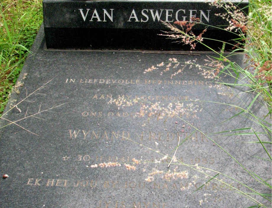 ASWEGEN Wynand Frederik, van 19??-1985