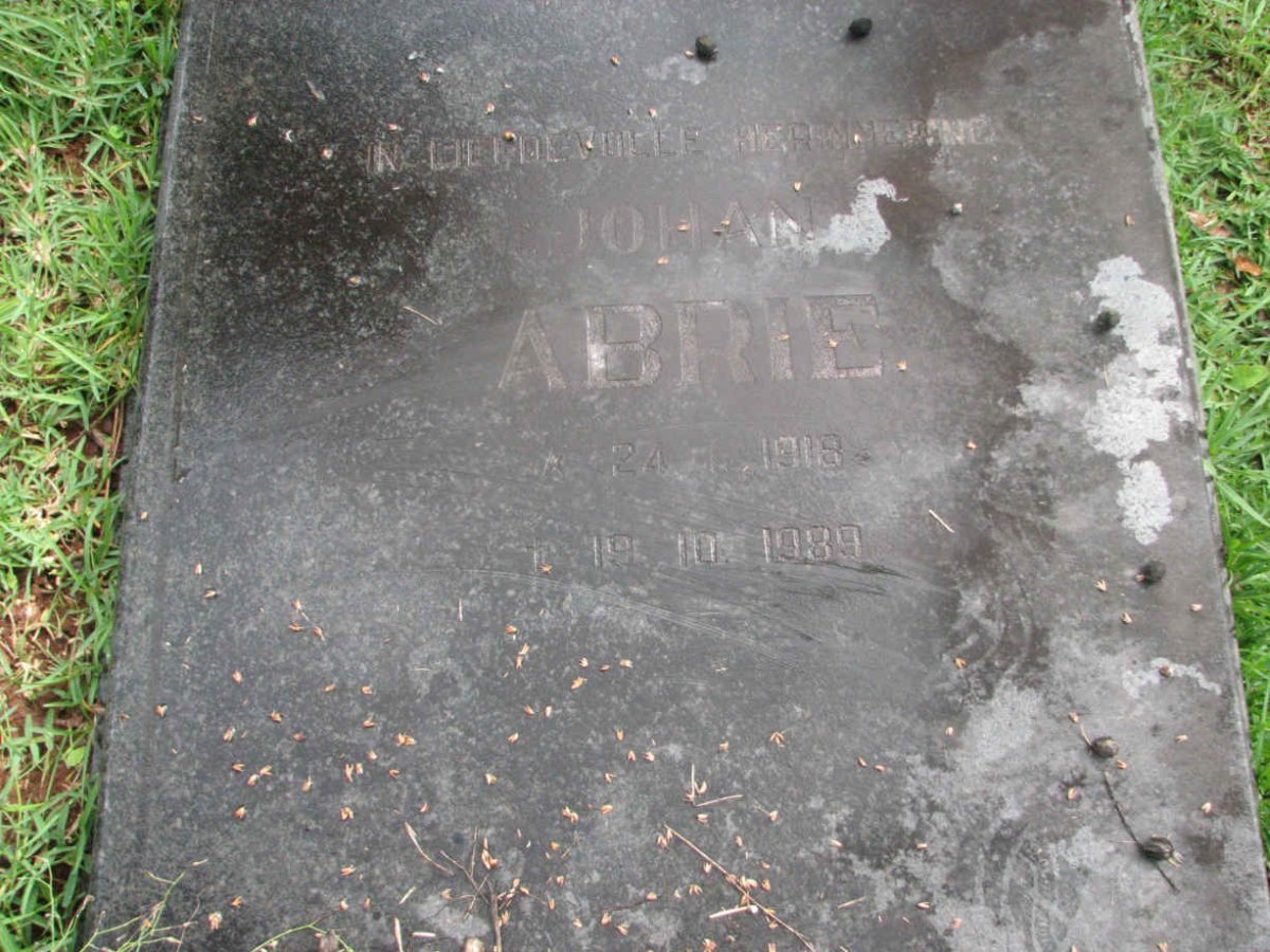 ABRIE Johan 1918-1989
