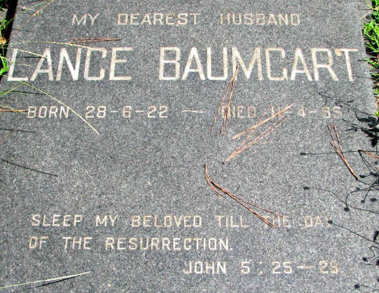 BAUMGART Lance 1922-1995