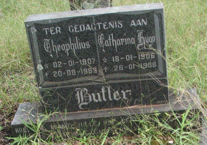 BUTLER Theophilius 1907-1989 &amp; Catharina HUGO 1906-1988