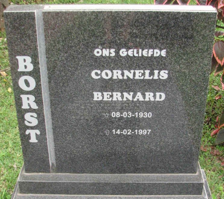 BORST Cornelis Bernard 1930-1997