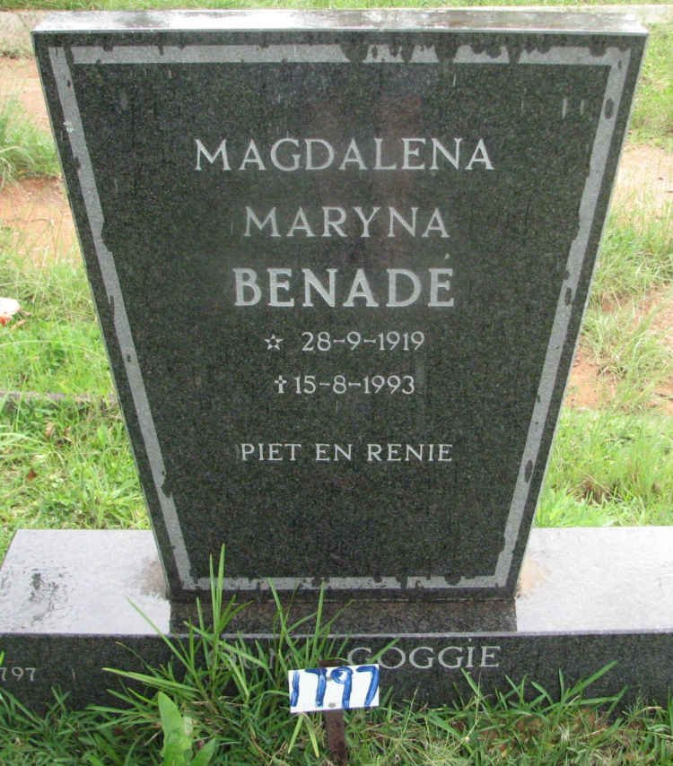 BENADÉ Magdalena Maryna 1919-1993