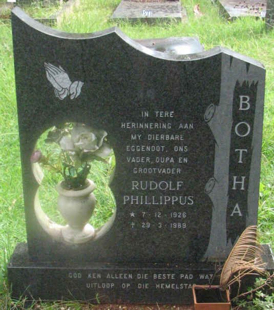 BOTHA Rudolf Phillippus 1926-1989
