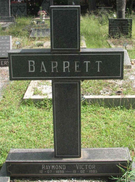 BARRETT Raymond Victor 1898-1985