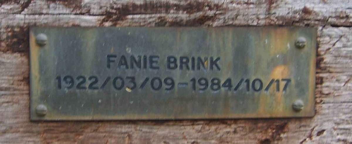 BRINK Fanie 1922-1984