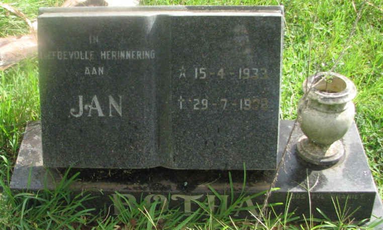 BOTHA Jan 1933-1988