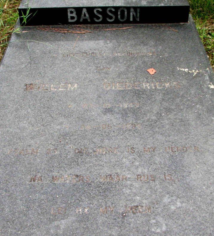 BASSON Willem Diederick 19??-19??