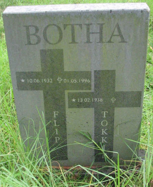 BOTHA Flip 1932-1996 &amp; Tokkie 1938-