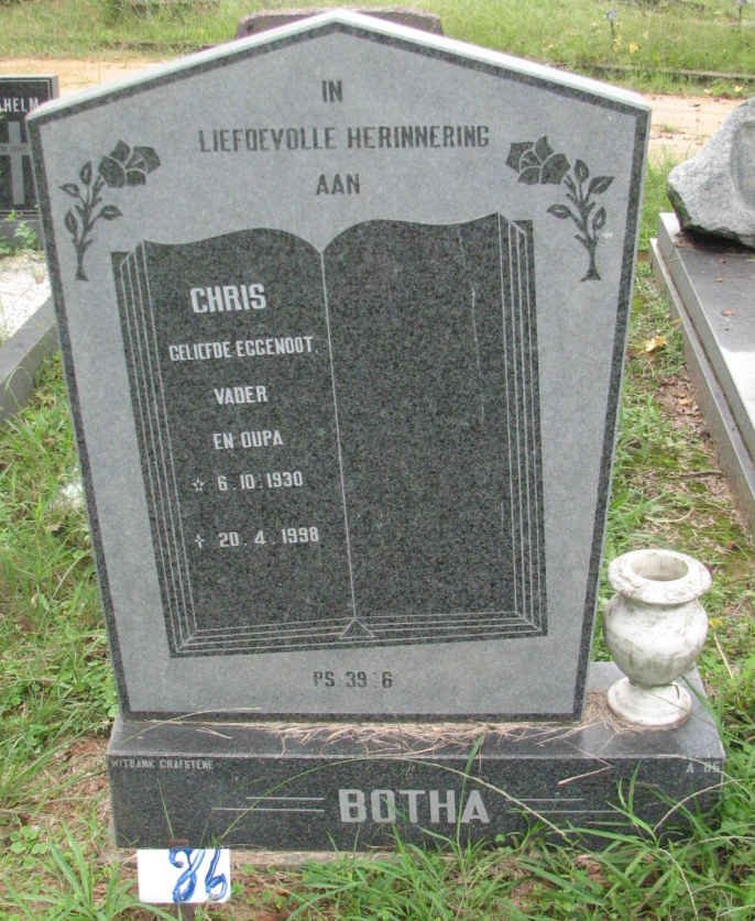 BOTHA Chris 1930-1998