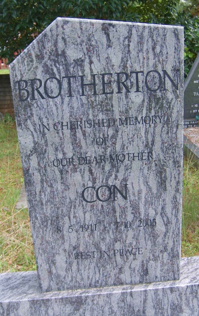 BROTHERTON Con 1911-2005