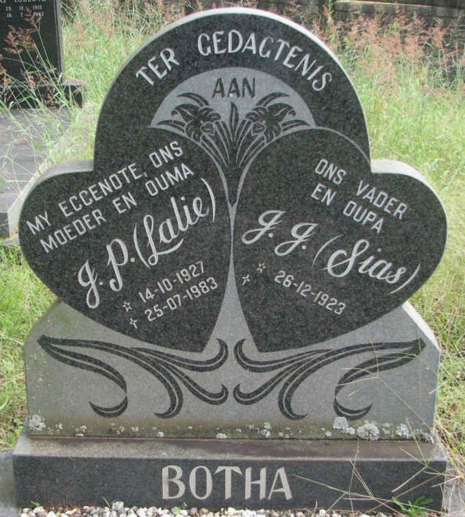 BOTHA J.J. 1923-  &amp; J.P. 1927-1983