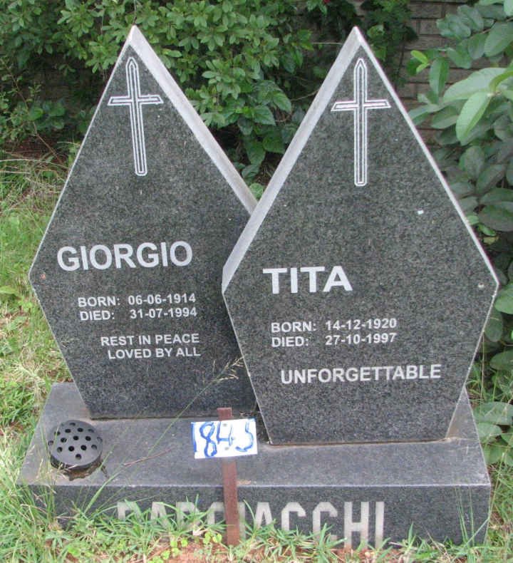 BARGIACCHI Giorgio 1914-1994 &amp; Tita 1920-1997