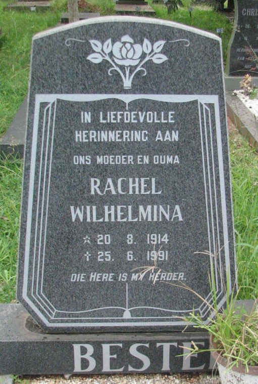 BESTER Rachel Wilhelmina 1914-1991