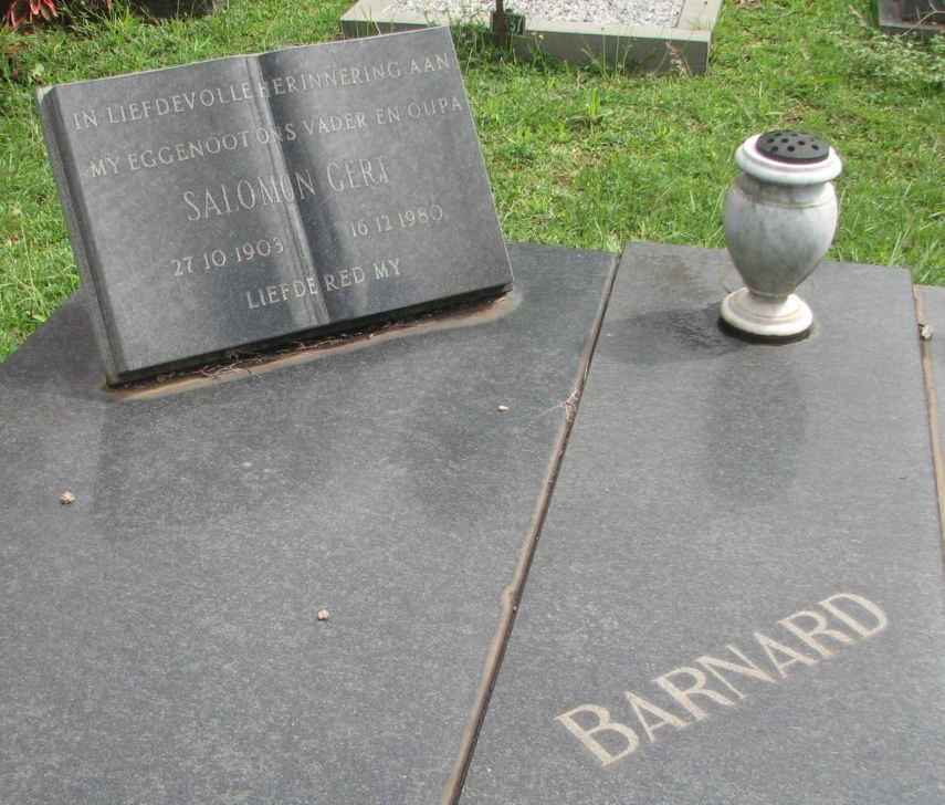 BARNARD Salomon Gert 1903-1980
