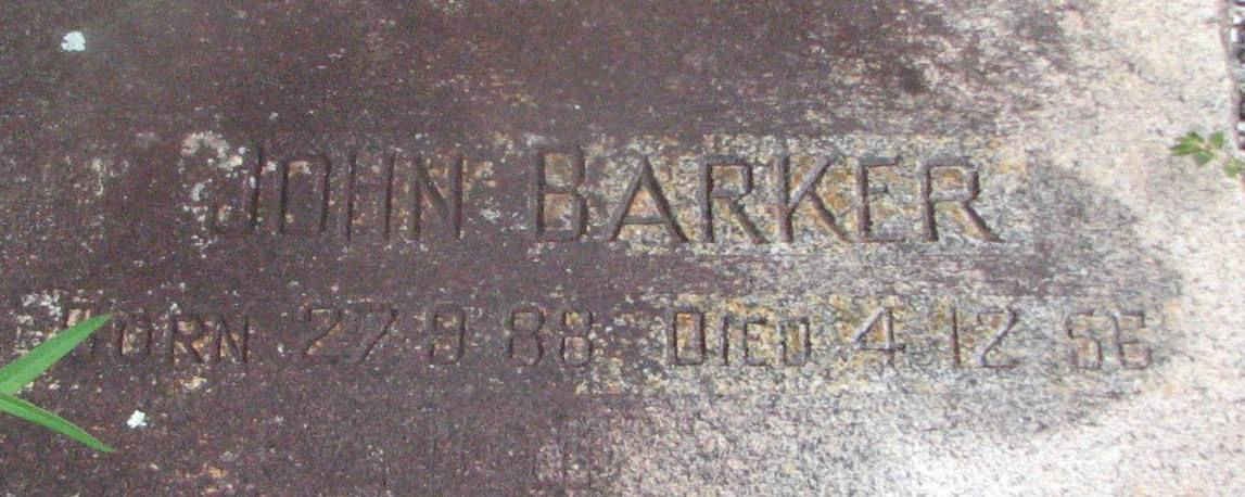 BARKER John 1888-1956