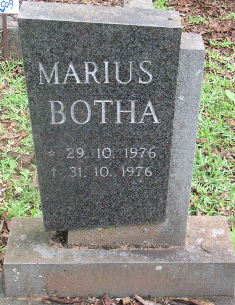 BOTHA Marius 1976-1976