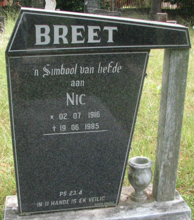 BREET Nic 1916-1985