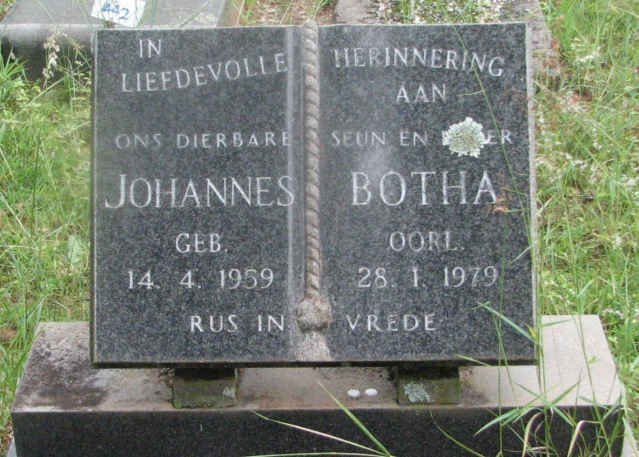 BOTHA Johannes 1959-1979