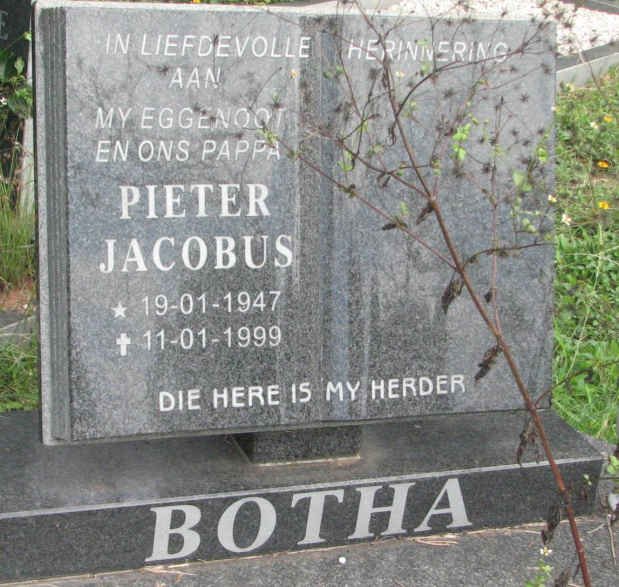 BOTHA Pieter Jacobus 1947-1999
