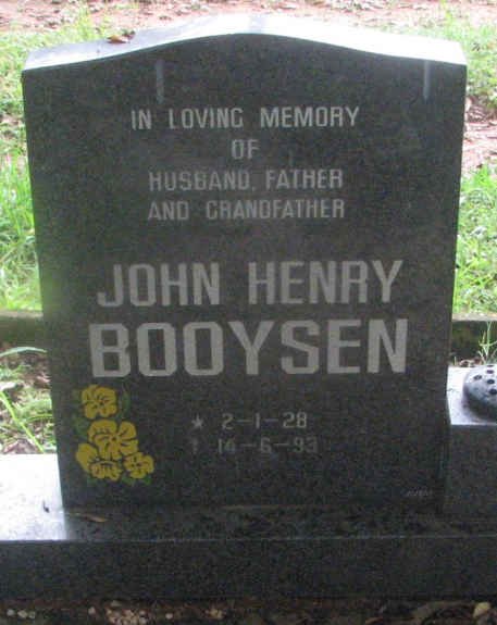 BOOYSEN John Henry 1928-1993